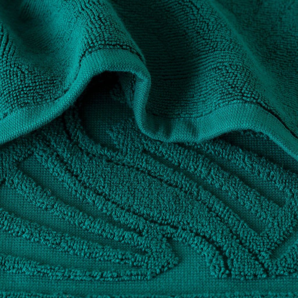 Papyrus Emerald Cotton Bath Mat - Carré Blanc Canada