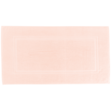Lola II Peach Cotton Bath Mat - Carré Blanc Canada