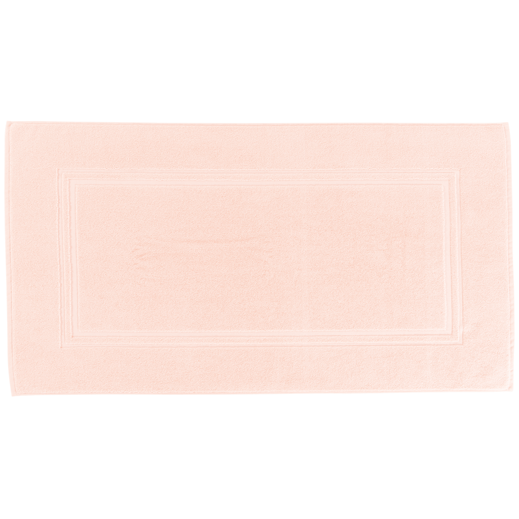 Lola II Peach Cotton Bath Mat - Carré Blanc Canada