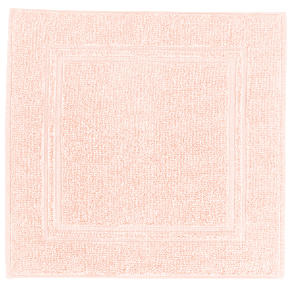 Lola II Peach Cotton Bath Mat - Carré Blanc Canada