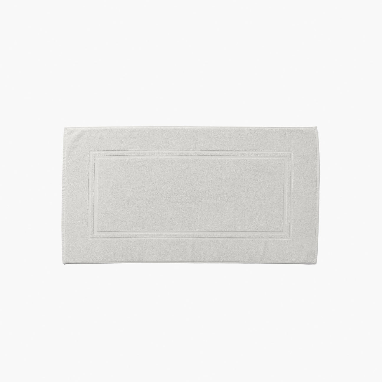 Lola II Perle Cotton Bath Mat - Carré Blanc Canada