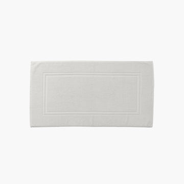 Lola II Perle Cotton Bath Mat - Carré Blanc Canada