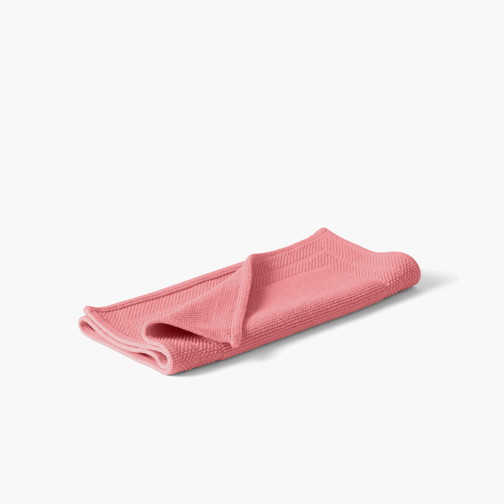 Source Pétale Organic Cotton Bouclette Bath Mat - Carré Blanc Canada