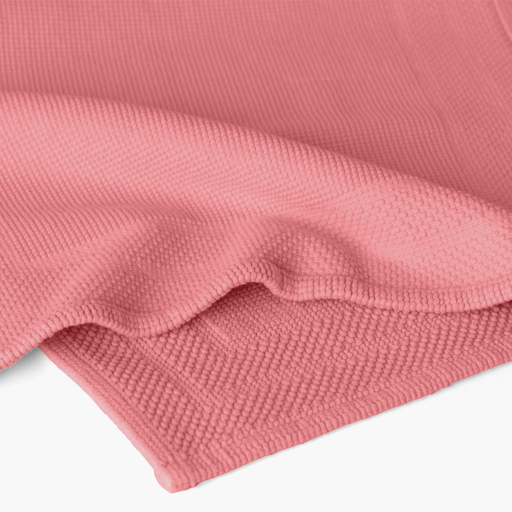 Source Pétale Organic Cotton Bouclette Bath Mat - Carré Blanc Canada