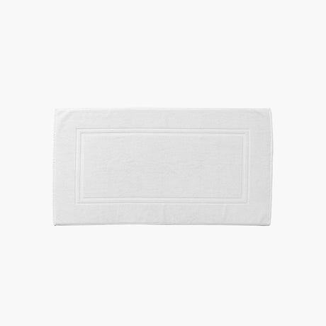 Lola II White Cotton Bath Mat - Carré Blanc Canada