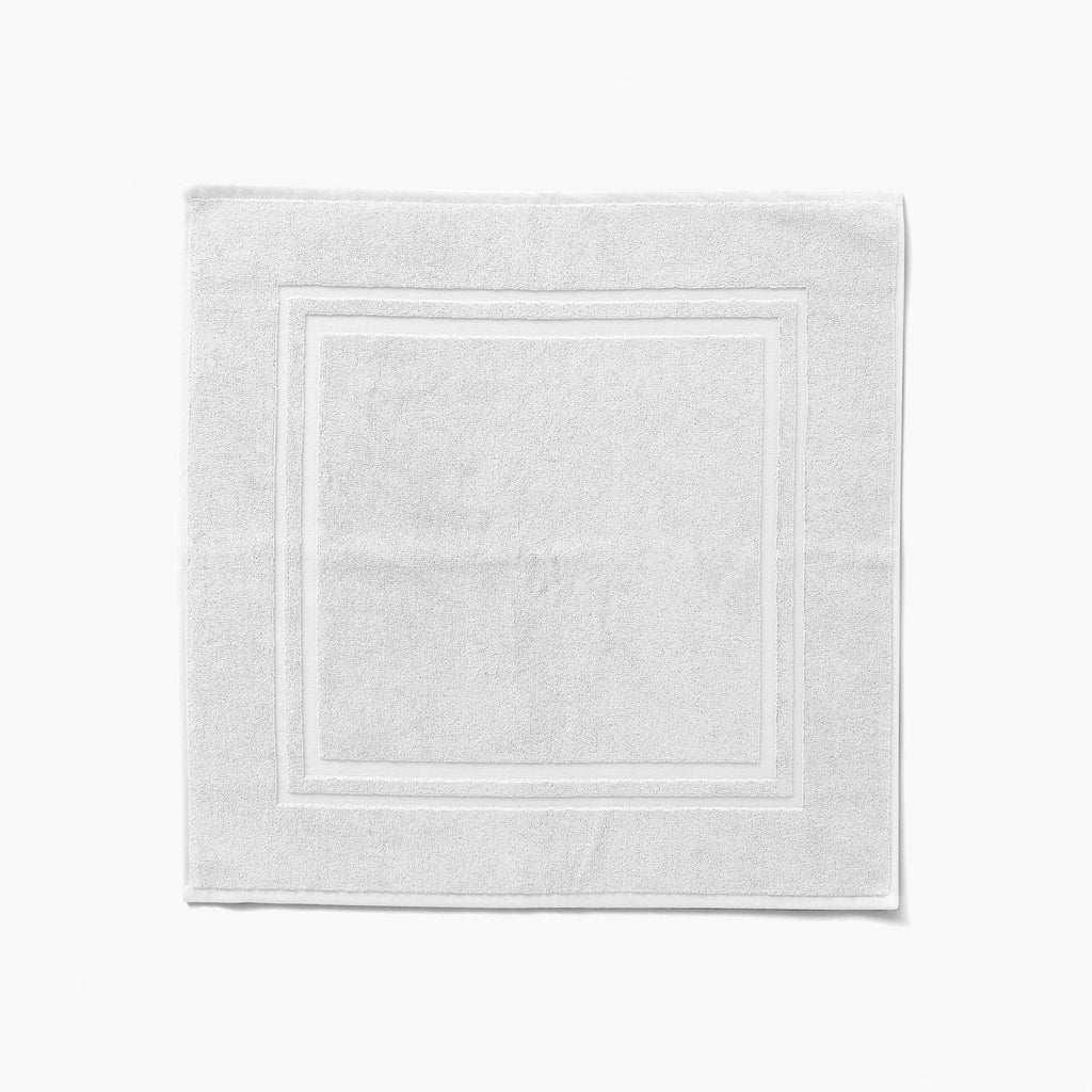 Lola II White Cotton Bath Mat - Carré Blanc Canada