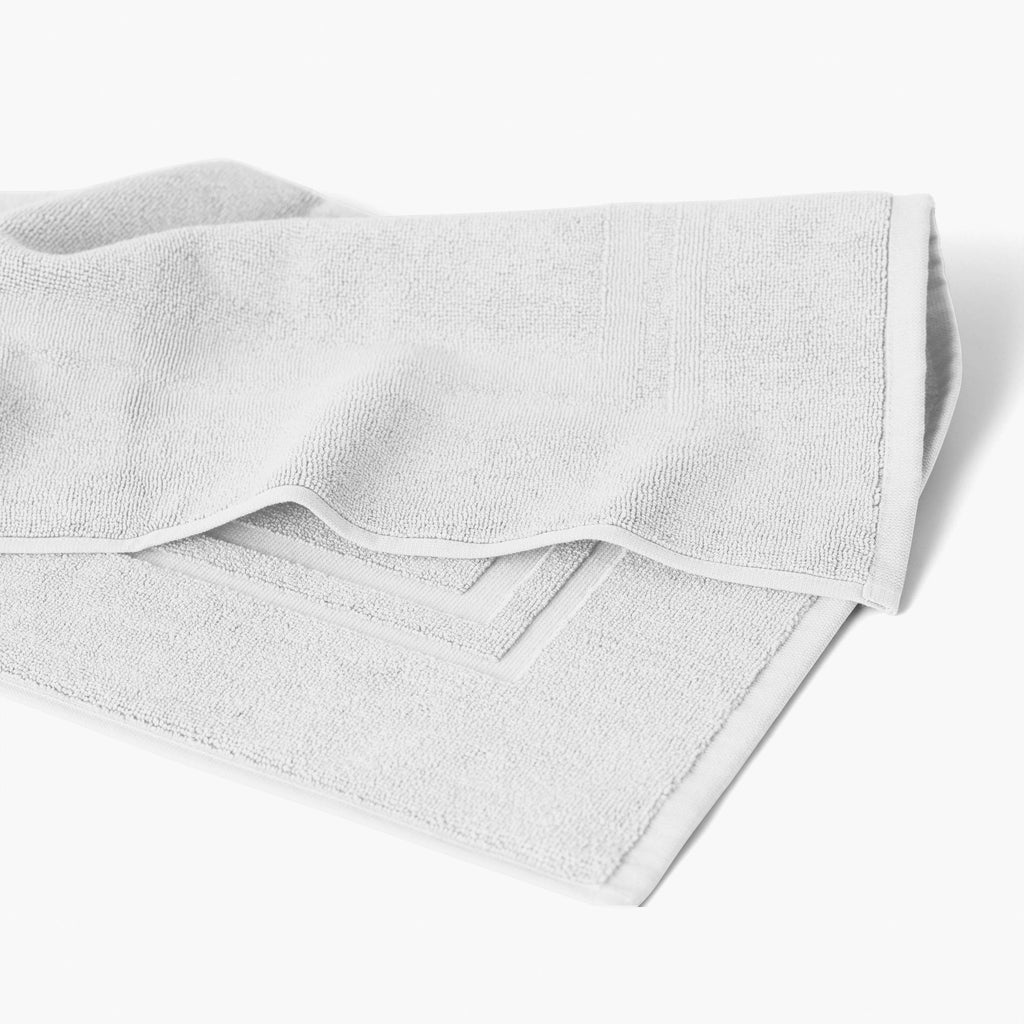 Lola II White Cotton Bath Mat - Carré Blanc Canada