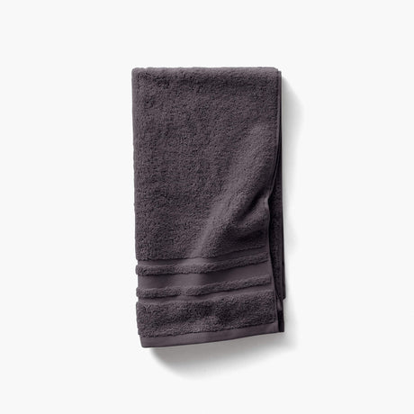 Lola II Anthracite Cotton Bath Towel - Carré Blanc Canada