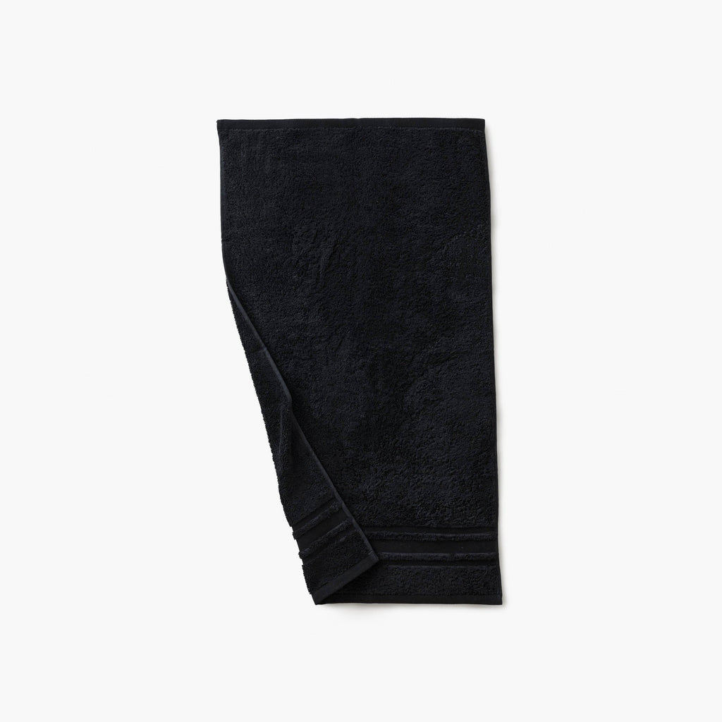Lola II Black Cotton Bath Towel - Carré Blanc Canada