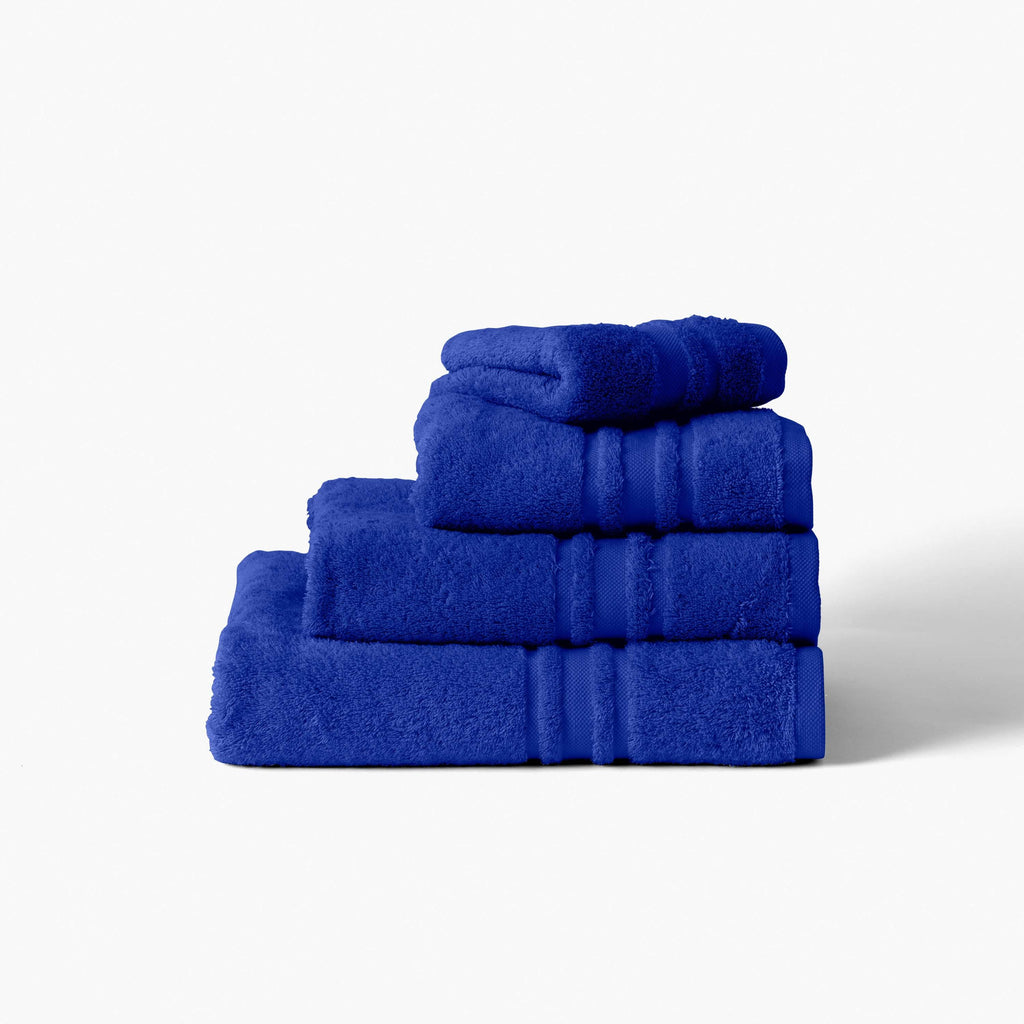 Lola II Cobalt Cotton Bath Towel - Carré Blanc Canada