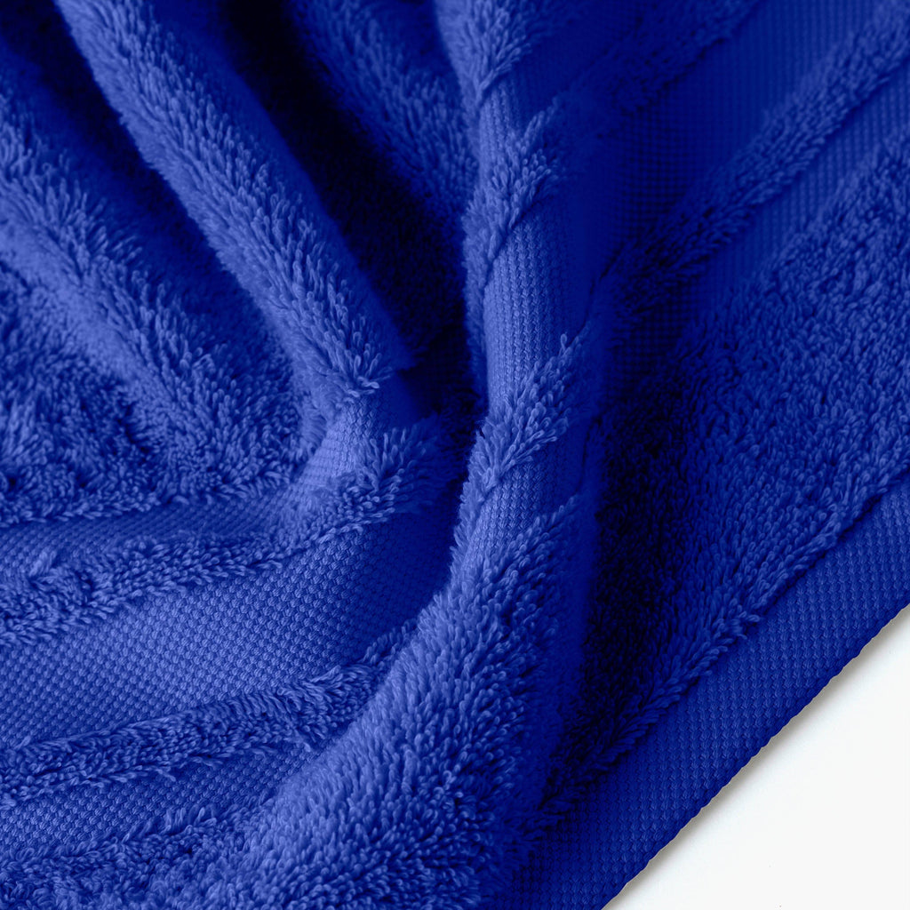 Lola II Cobalt Cotton Bath Towel - Carré Blanc Canada