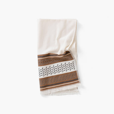 Eclipse Off White Cotton Towel - Carré Blanc Canada