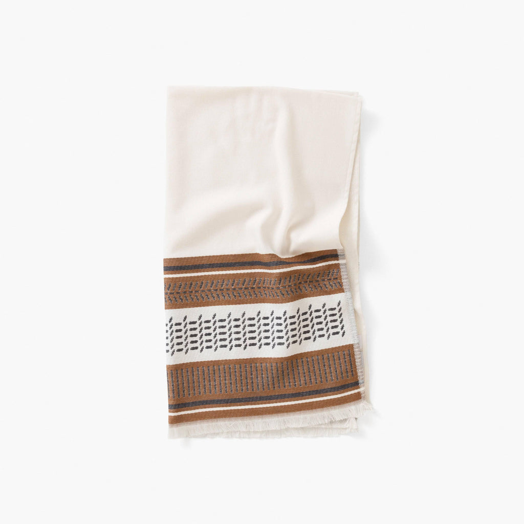 Eclipse Off White Cotton Towel - Carré Blanc Canada