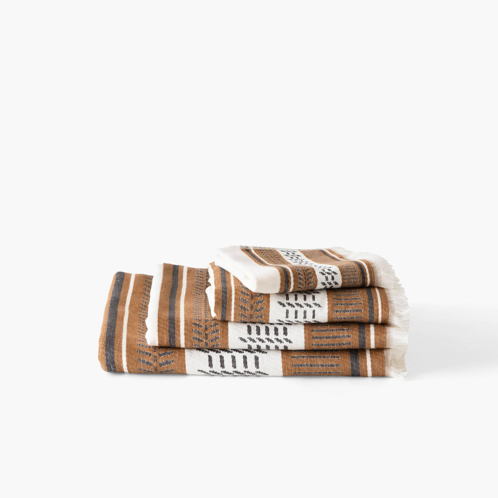 Eclipse Off White Cotton Towel - Carré Blanc Canada