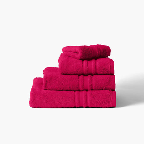 Lola II Raspberry Cotton Towel - Carré Blanc Canada