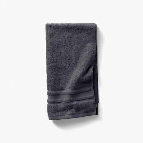 Lola II Slate Grey Cotton Bath Towel - Carré Blanc Canada