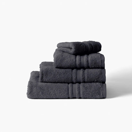Lola II Slate Grey Cotton Bath Towel - Carré Blanc Canada