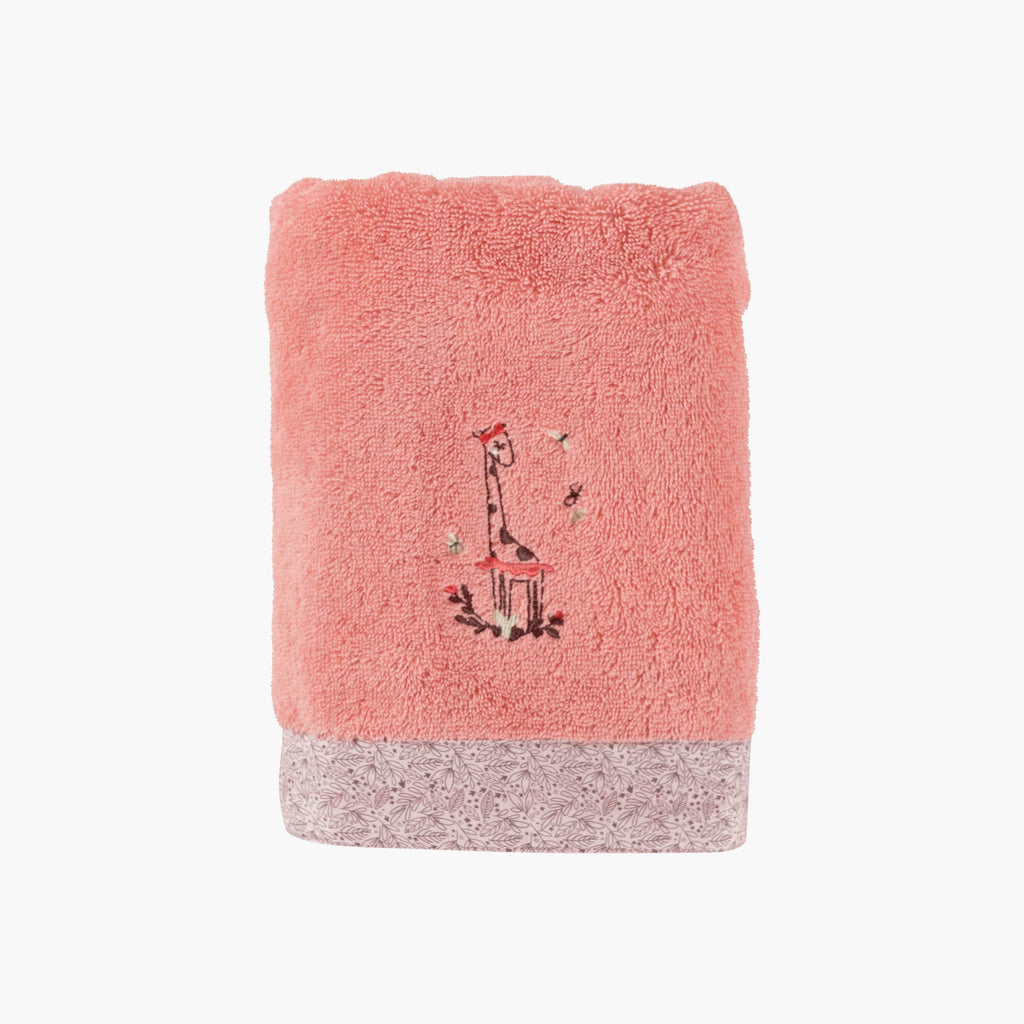 Festine Sherbet Pink Organic Cotton Bath Towel - Carré Blanc Canada