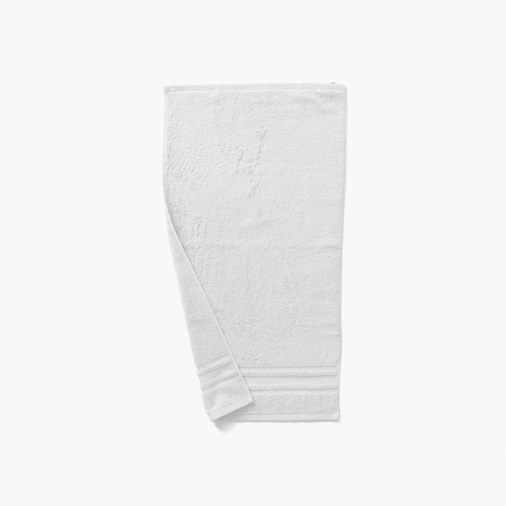 Lola II White Cotton Bath Towel - Carré Blanc Canada