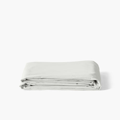 Flatsheet in Pure Organic Washed Cotton Souffle Cloud - Carré Blanc Canada