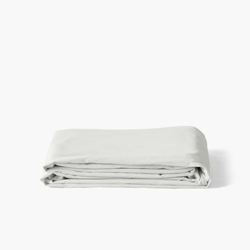 Flatsheet in Pure Organic Washed Cotton Souffle Cloud - Carré Blanc Canada