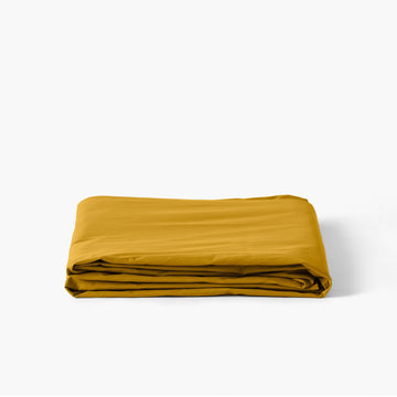 Flatsheet in Cotton Percale Neo Curry - Carré Blanc Canada
