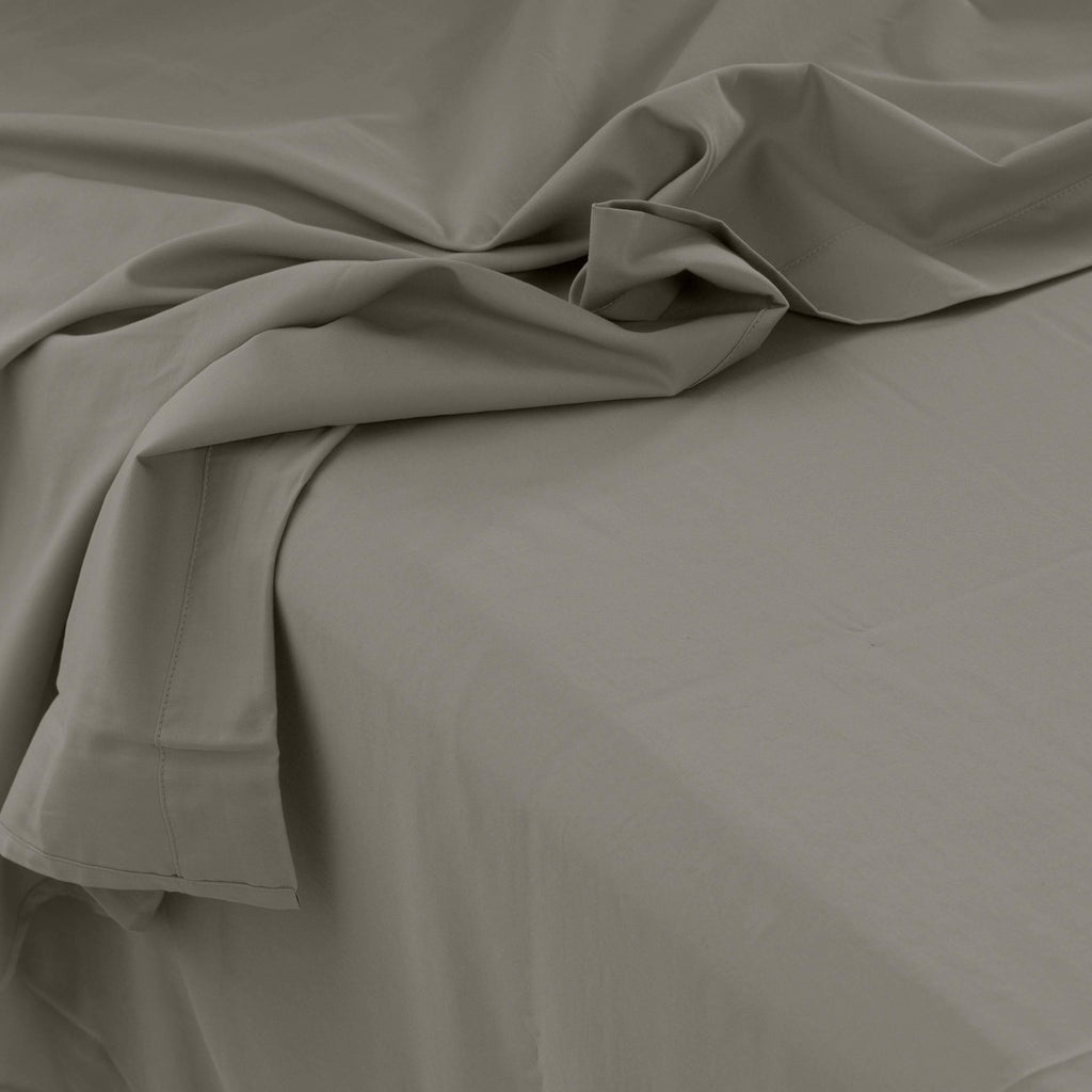 Quartz Jade Organic Washed Cotton Satin Bed Sheet - Carré Blanc Canada