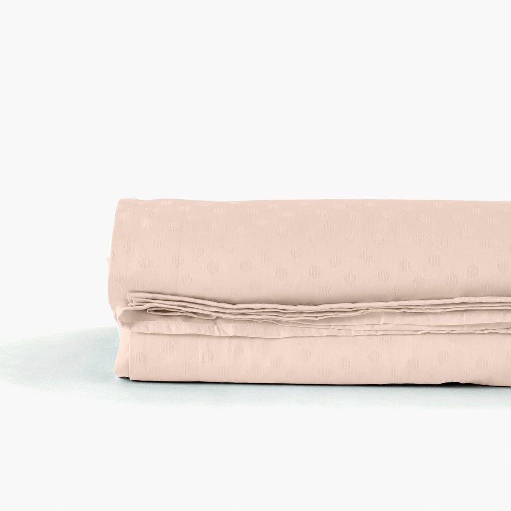 Flatsheet in Jacquard Cotton Sateen Prestige Mother-of-Pearl - Carré Blanc Canada
