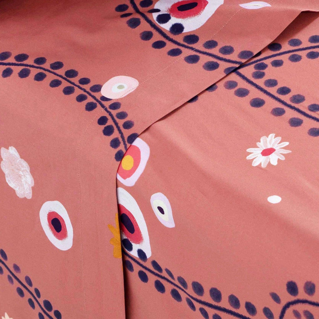 Flatsheet in Cotton Percale Psyché - Carré Blanc Canada