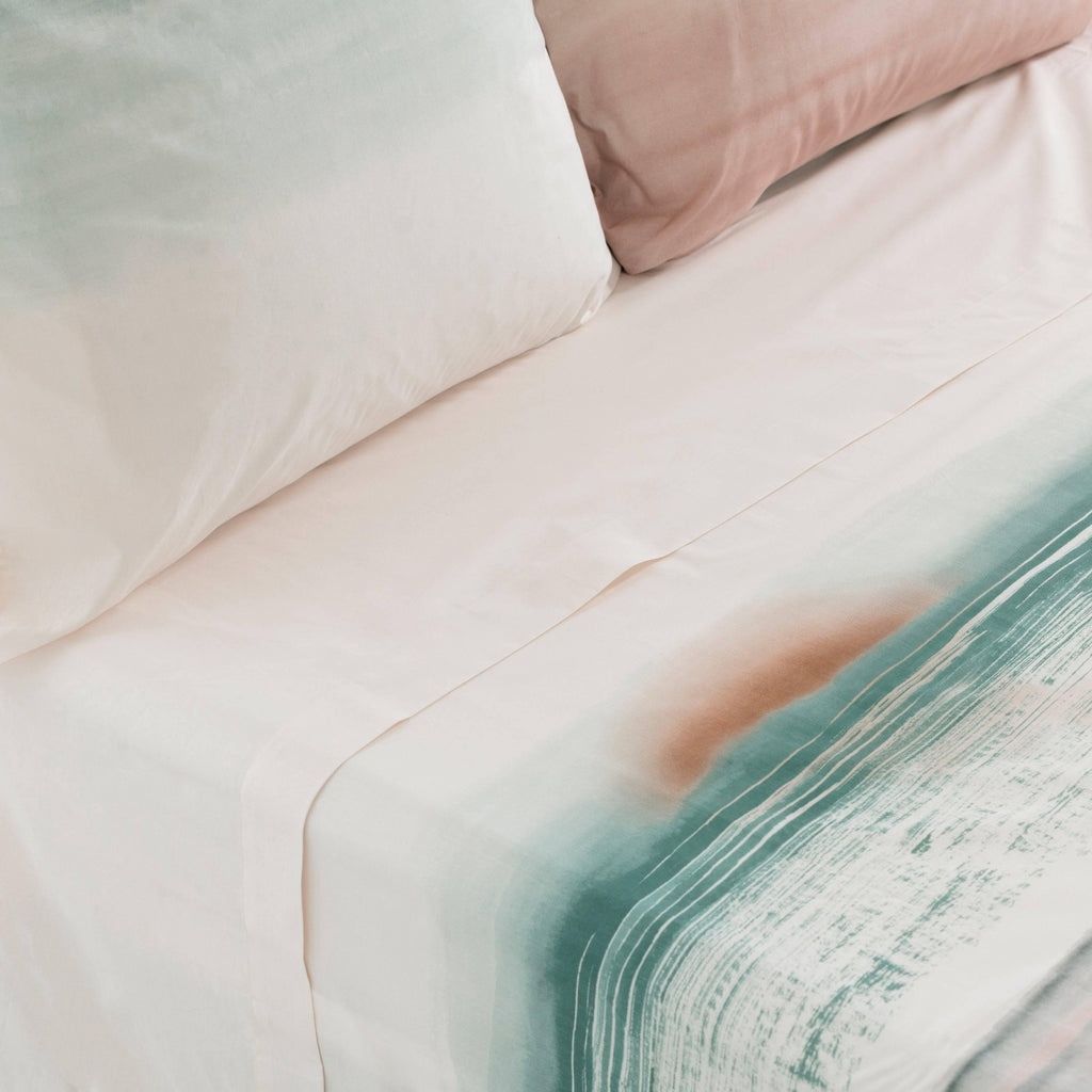 Flatsheet in Cotton Percale Vibration - Carré Blanc Canada