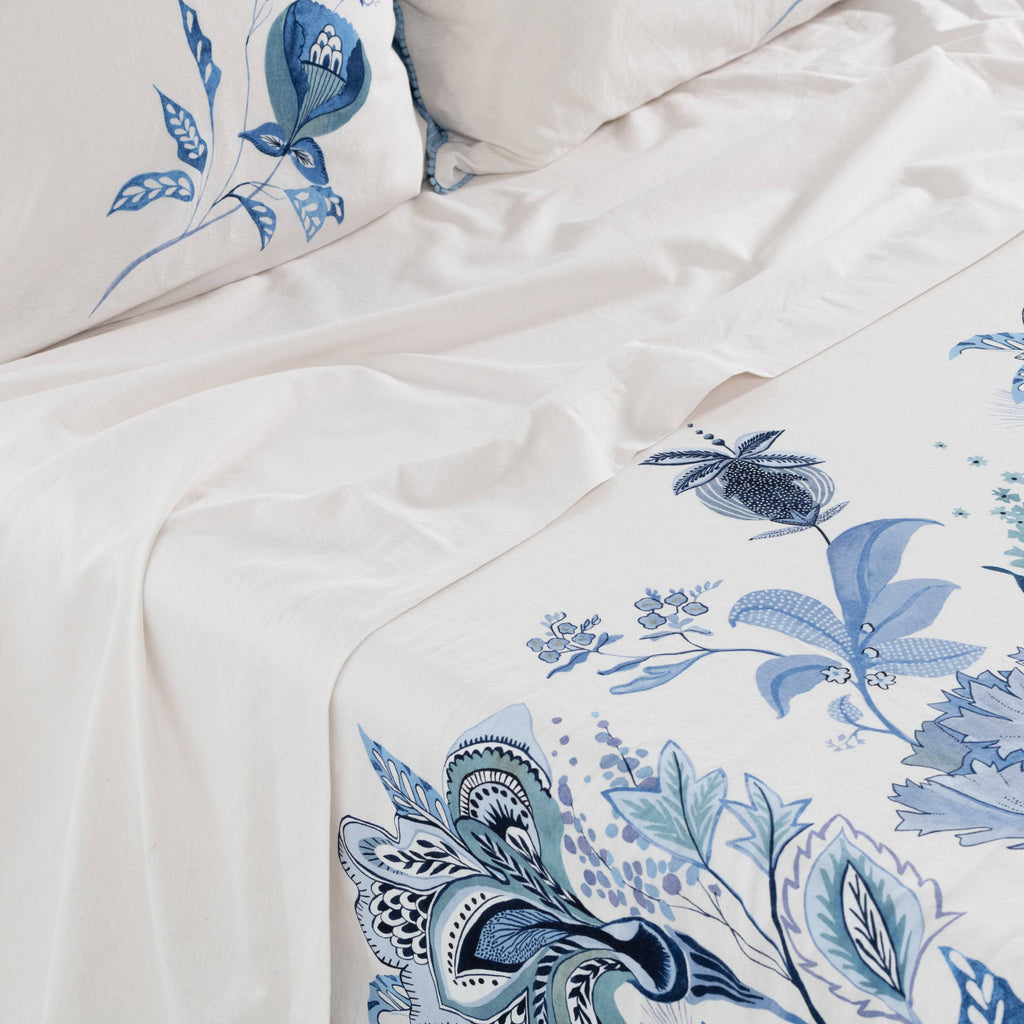 Flatsheet in Linen and Washed Cotton Madeleine - Carré Blanc Canada