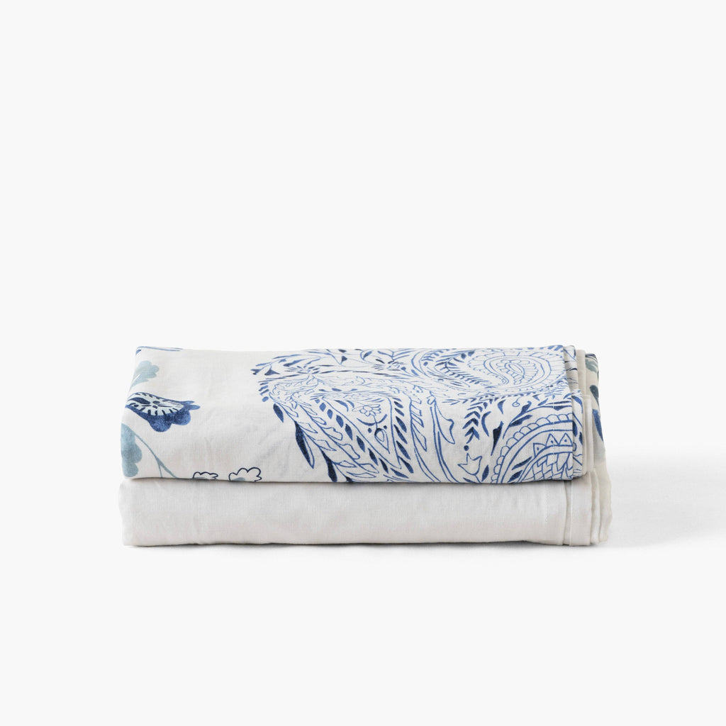 Flatsheet in Linen and Washed Cotton Madeleine - Carré Blanc Canada