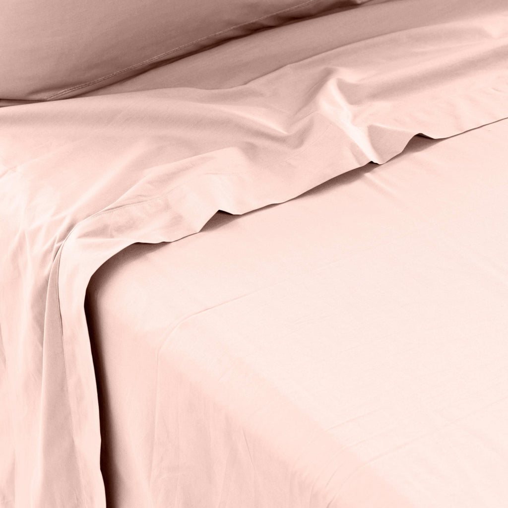 Flatsheet in Cotton Percale Neo Peach - Carré Blanc Canada