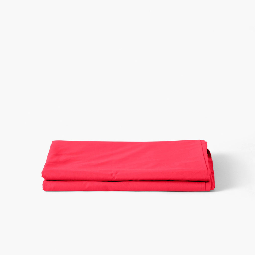 Flatsheet in Cotton Percale Neo Raspberry - Carré Blanc Canada