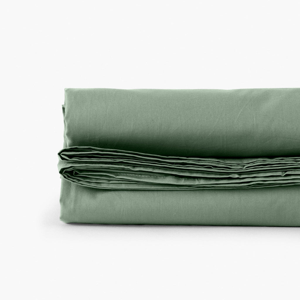 Flatsheet in Cotton Percale Neo Thyme - Carré Blanc Canada