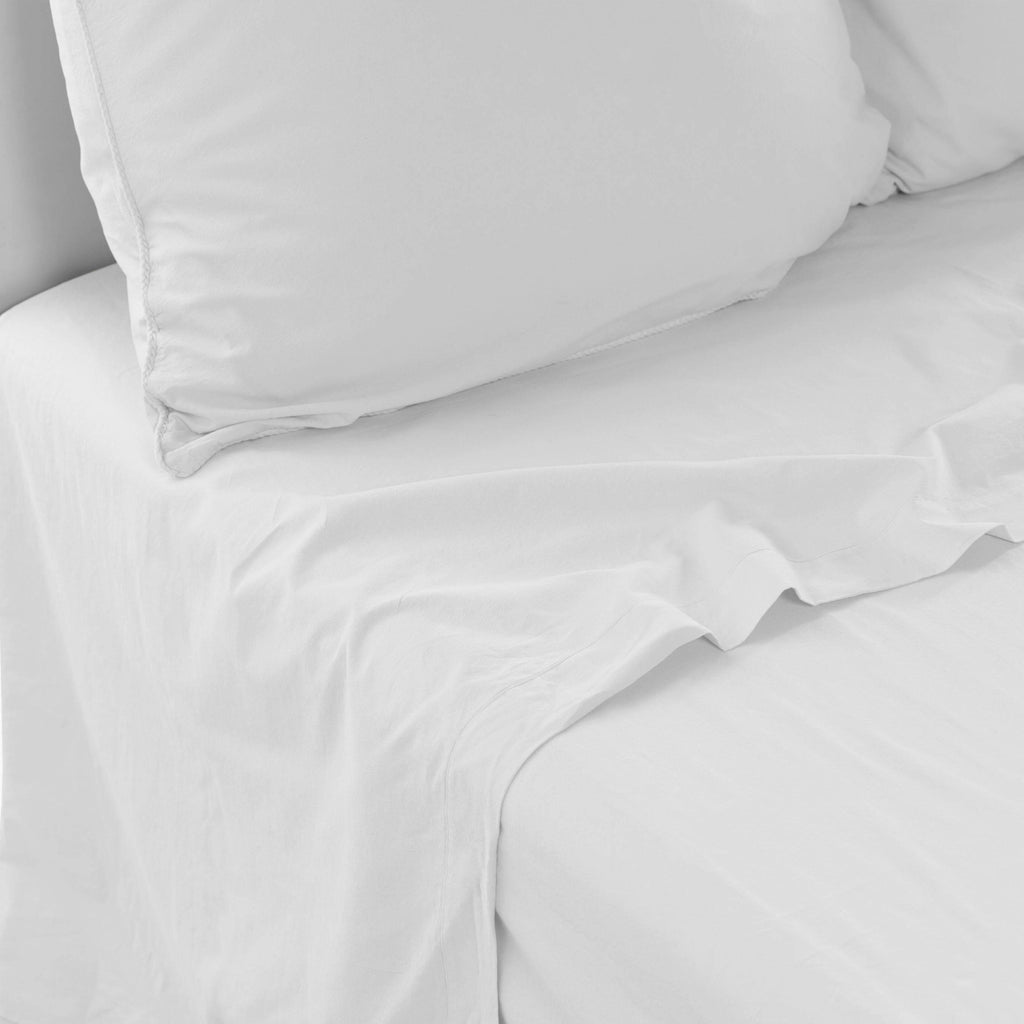Souffle Sheet Set - White - Carré Blanc Canada