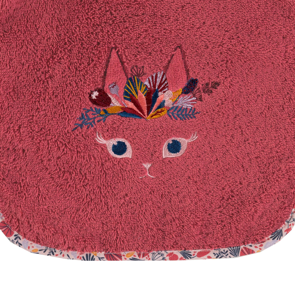 Kittyful Cotton Bib - Carré Blanc Canada