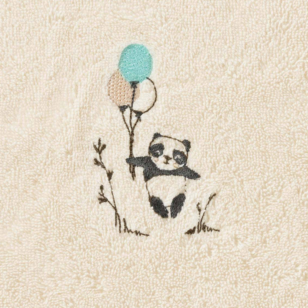 Festine cream organic cotton velvet bib - Carré Blanc Canada