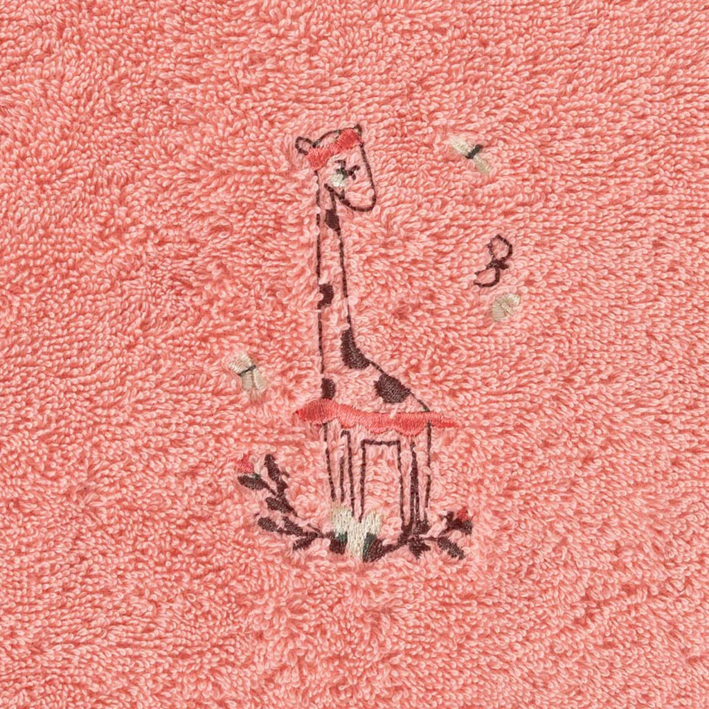 Festine Organic Cotton Velvet Bib Sorbet Pink - Carré Blanc Canada