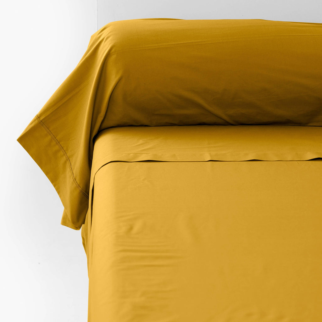 Neo Curry Cotton Percale Bolster Case - Carré Blanc Canada