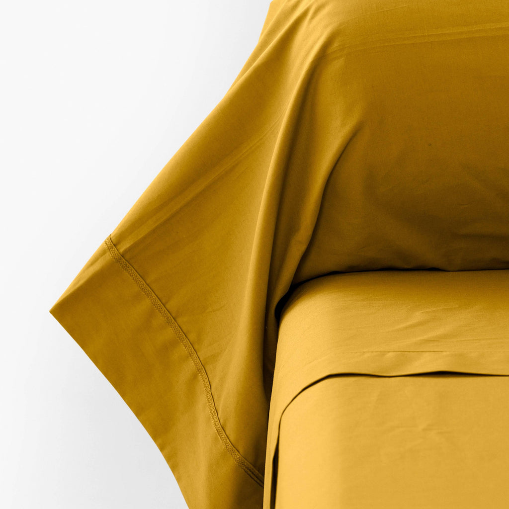 Neo Curry Cotton Percale Bolster Case - Carré Blanc Canada