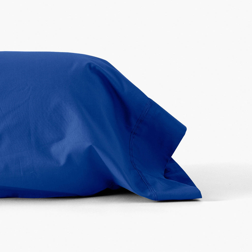 Neo Ultramarine Cotton Percale Bolster Cover - Carré Blanc Canada