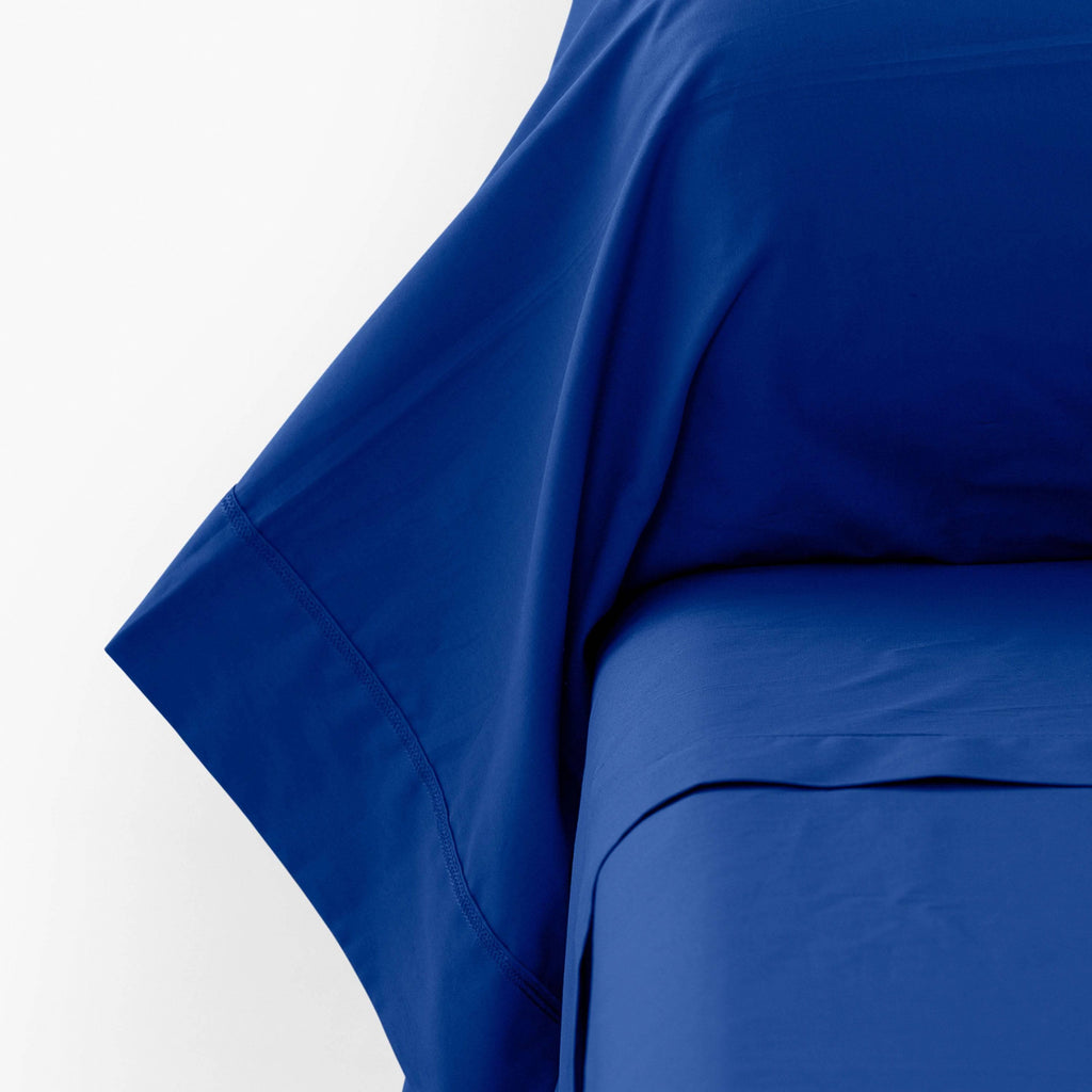 Neo Ultramarine Cotton Percale Bolster Cover - Carré Blanc Canada