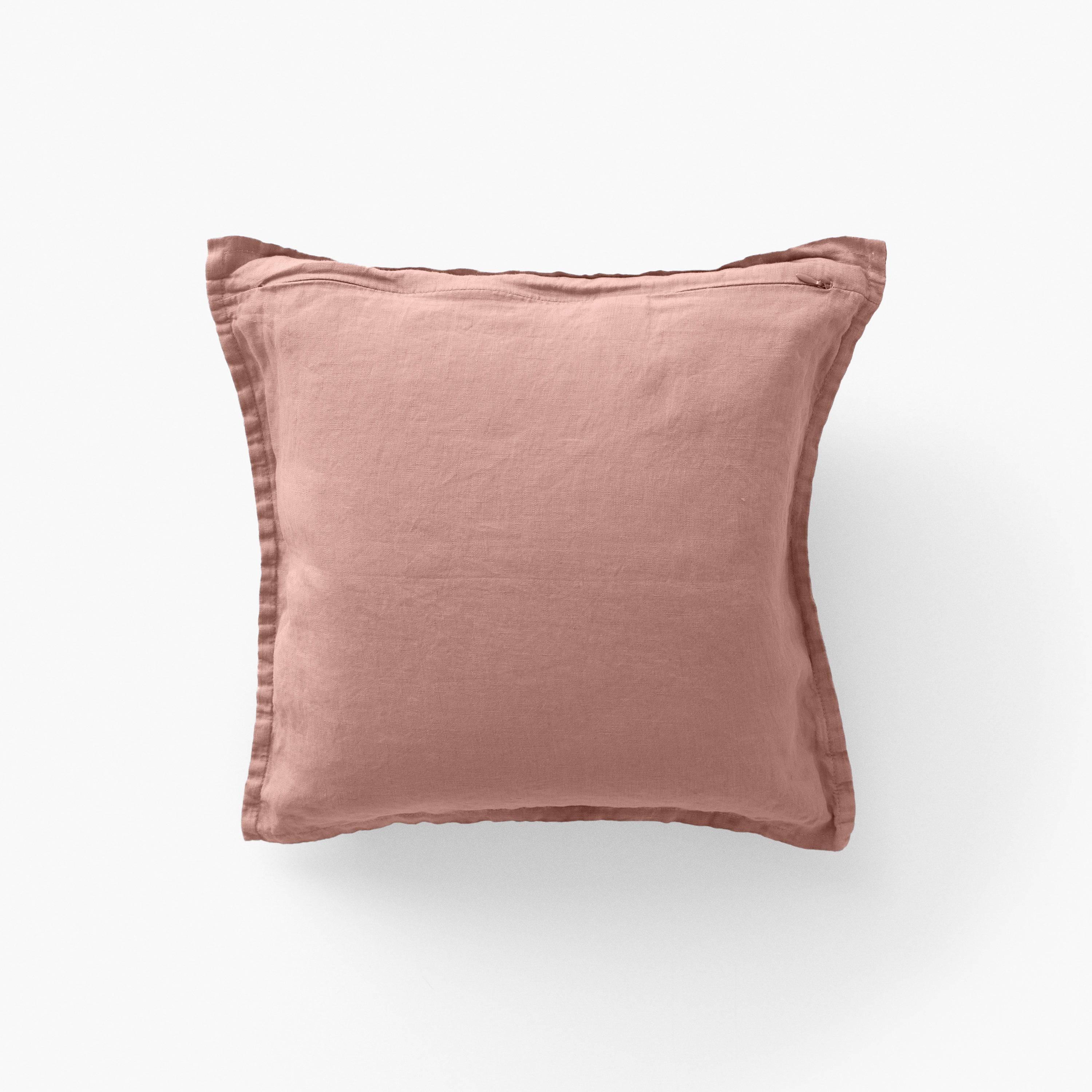 Songe Ash Pink Linen Cushion Cover | Carré Blanc Canada