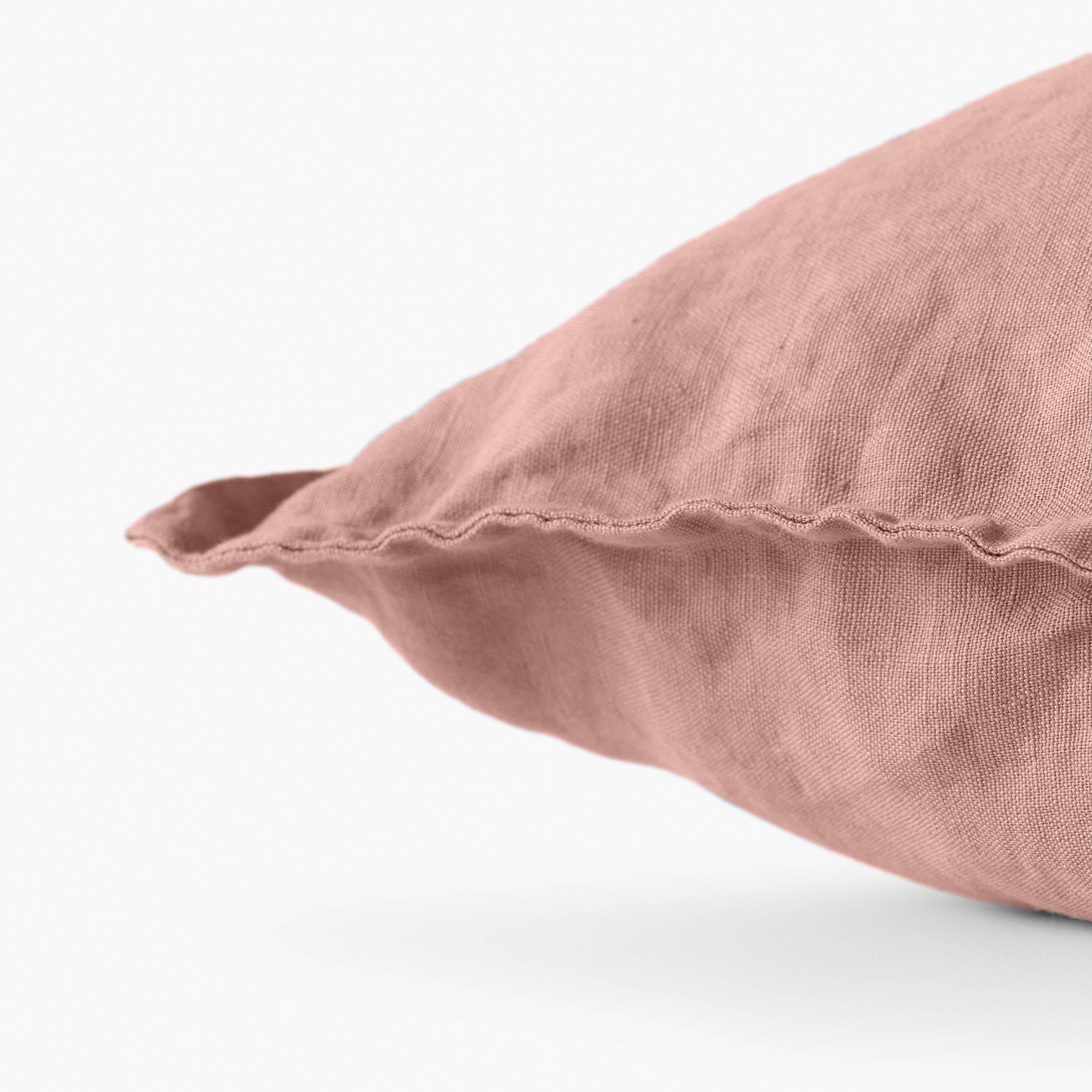 Songe Ash Pink Linen Cushion Cover | Carré Blanc Canada