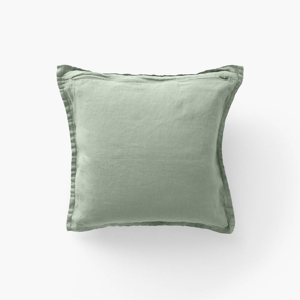 Songe eucalyptus washed linen cushion cover - Carré Blanc Canada