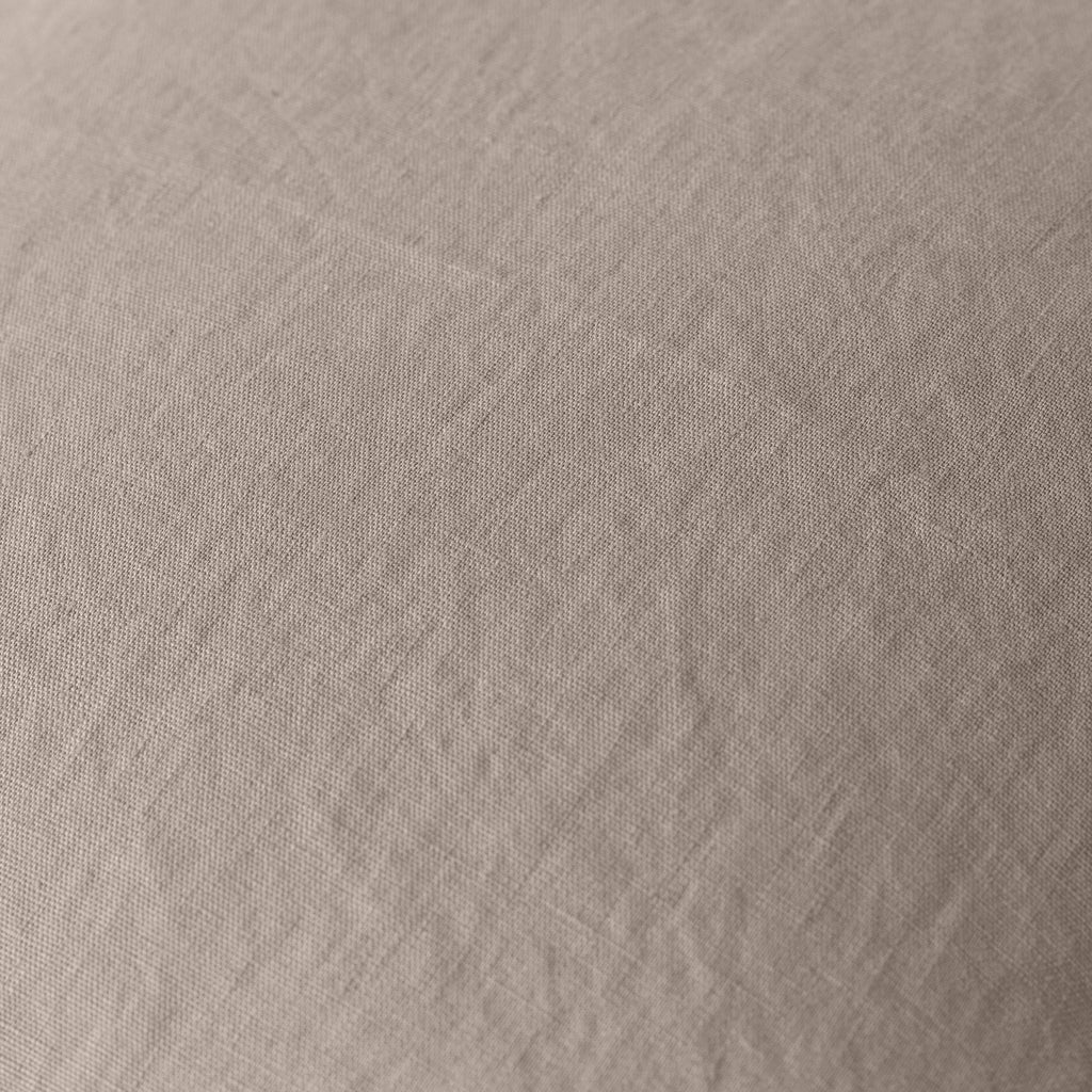 Washed linen cushion cover Songe grège - Carré Blanc Canada