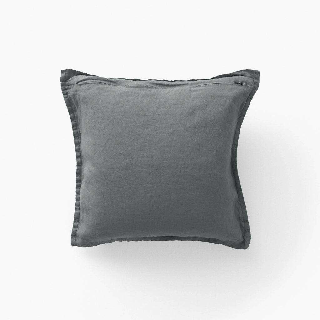 Songe Ash Khaki Washed Linen Cushion Cover - Carré Blanc Canada