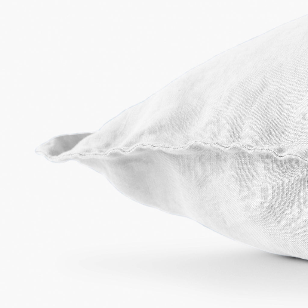 Songe White Washed Linen Cushion Cover - Carré Blanc Canada