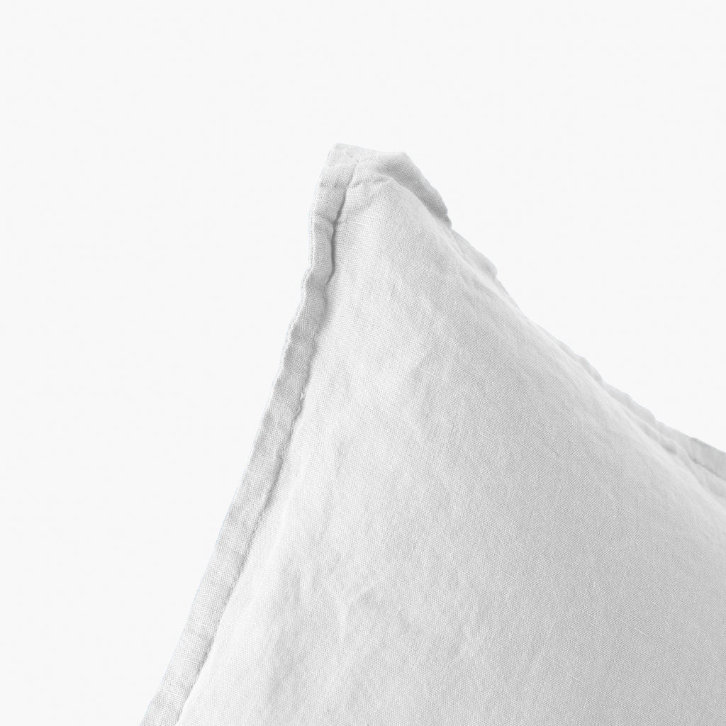 Songe White Washed Linen Cushion Cover - Carré Blanc Canada